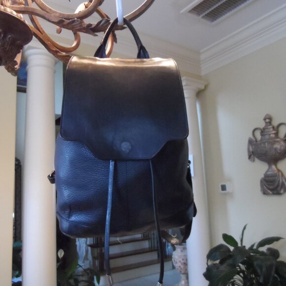 Rag & Bone Mini Pilot Black Leather Backpack - Picture 1 of 16
